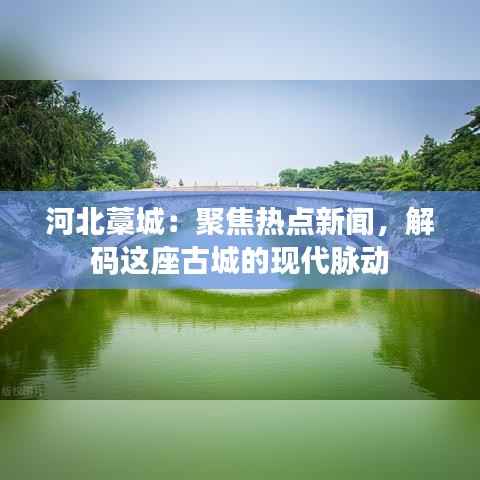 河北藁城：聚焦热点新闻，解码这座古城的现代脉动