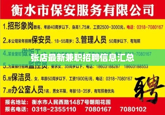 张店最新兼职招聘信息汇总