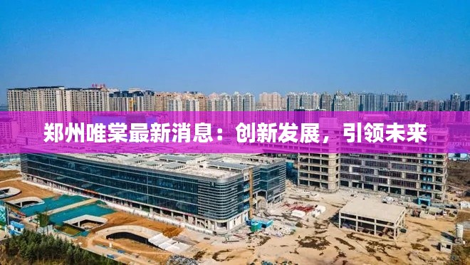 郑州唯棠最新消息：创新发展，引领未来