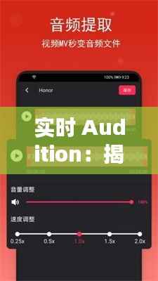 实时 Audition：揭秘现代音乐制作中的神奇工具