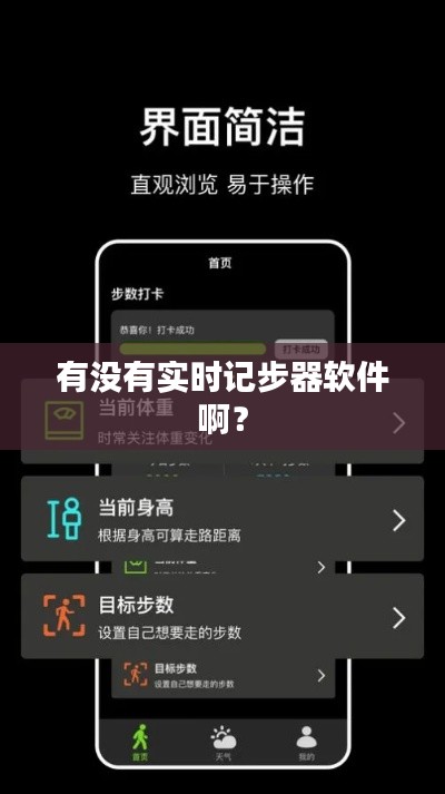 有没有实时记步器软件啊？