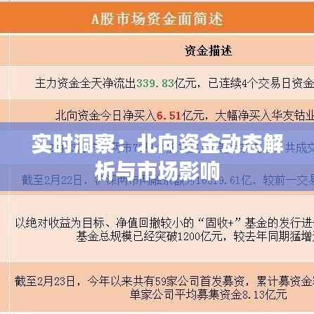 实时洞察:北向资金动态解析与市场影响