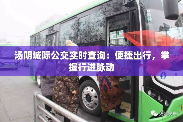 汤阴城际公交实时查询:便捷出行,掌握行进脉动
