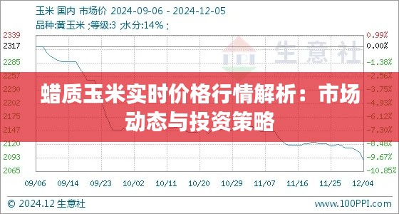 蜡质玉米实时价格行情解析：市场动态与投资策略