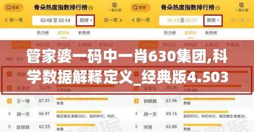 管家婆一码中一肖630集团,科学数据解释定义_经典版4.503