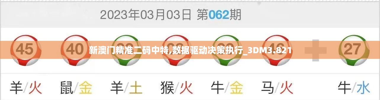 新澳门精准二码中特,数据驱动决策执行_3DM3.821