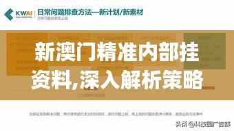 新澳门精准内部挂资料,深入解析策略数据_Advance13.371