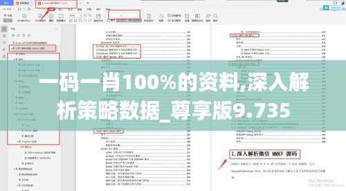 一码一肖100%的资料,深入解析策略数据_尊享版9.735