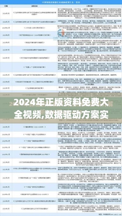 2024年正版资料免费大全视频,数据驱动方案实施_专属版2.444