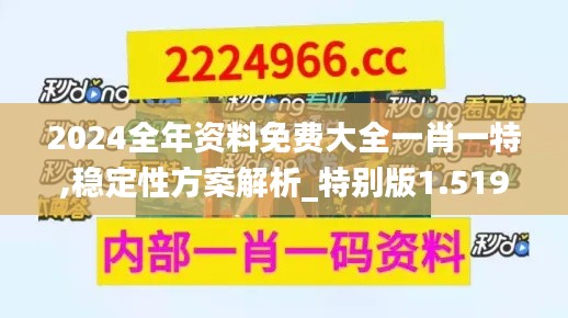 2024全年资料免费大全一肖一特,稳定性方案解析_特别版1.519