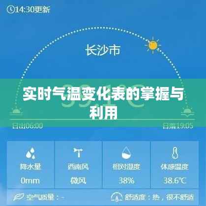实时气温变化表的掌握与利用
