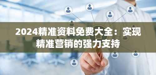 2024精准资料免费大全:实现精准营销的强力支持