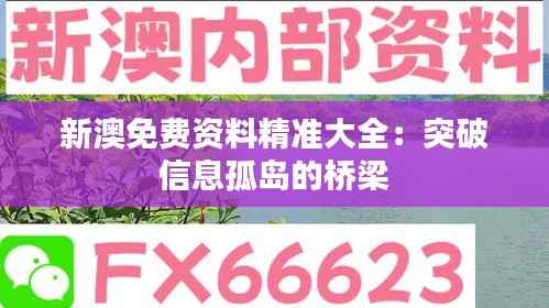 新澳免费资料精准大全:突破信息孤岛的桥梁