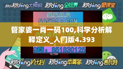 管家婆一肖一码100,科学分析解释定义_入门版4.393