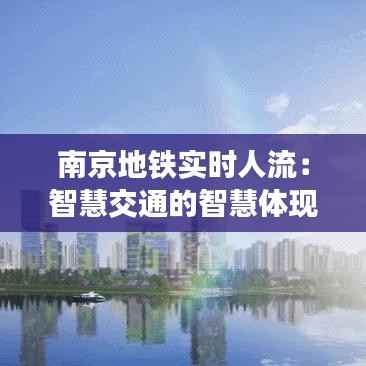 南京地铁实时人流：智慧交通的智慧体现