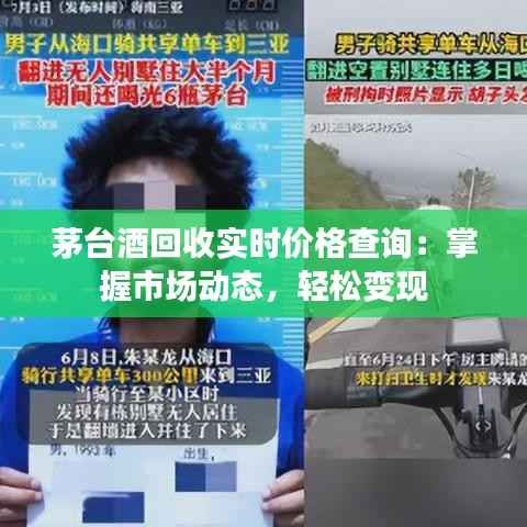 茅台酒回收实时价格查询:掌握市场动态,轻松变现