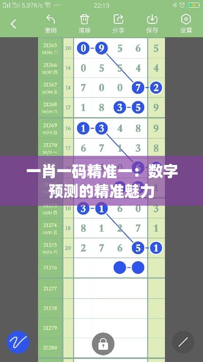 一肖一码精准一：数字预测的精准魅力