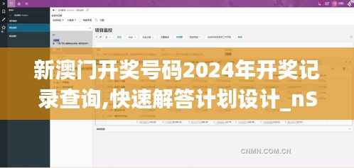新澳门开奖号码2024年开奖记录查询,快速解答计划设计_nShop5.529