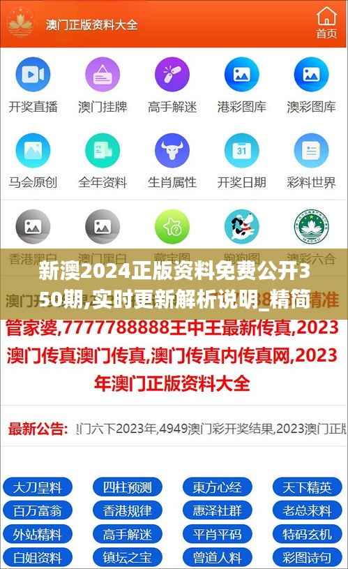 新澳2024正版资料免费公开350期,实时更新解析说明_精简版1.138