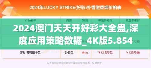 2024澳门天天开好彩大全蛊,深度应用策略数据_4K版5.854