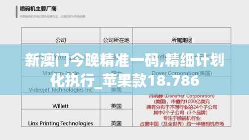 新澳门今晚精准一码,精细计划化执行_苹果款18.786