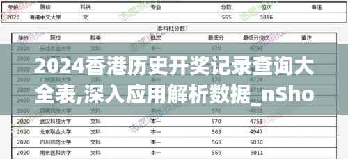 2024香港历史开奖记录查询大全表,深入应用解析数据_nShop10.249