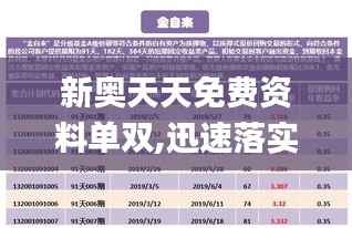 新奥天天免费资料单双,迅速落实计划解答_理财版7.393