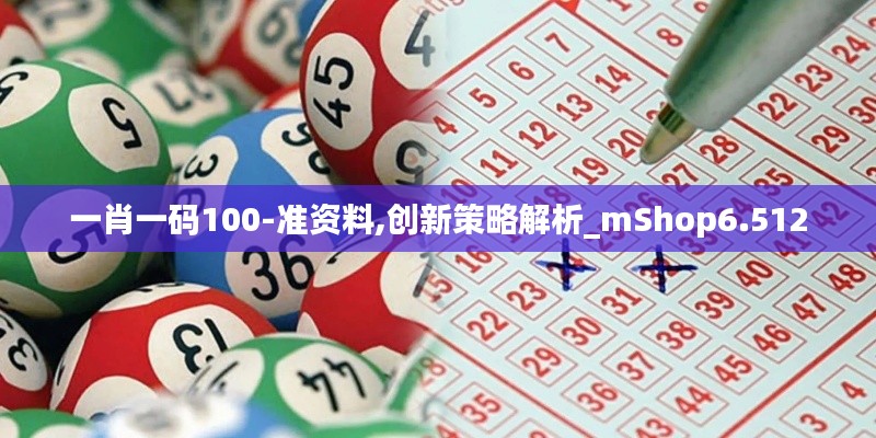 一肖一码100-准资料,创新策略解析_mShop6.512