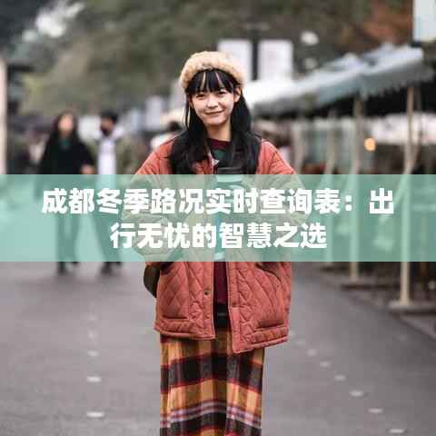 成都冬季路况实时查询表:出行无忧的智慧之选