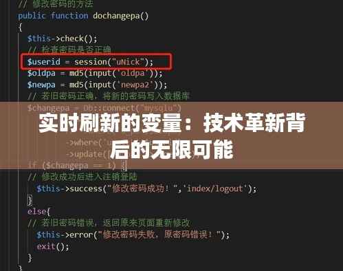 实时刷新的变量：技术革新背后的无限可能