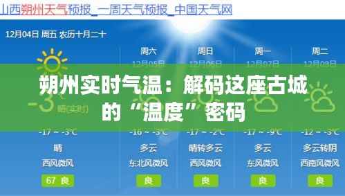 朔州实时气温:解码这座古城的“温度”密码