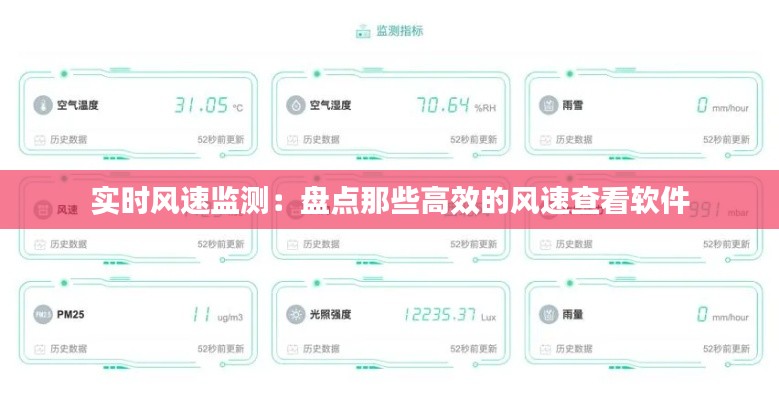 实时风速监测：盘点那些高效的风速查看软件