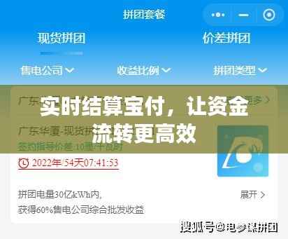 实时结算宝付，让资金流转更高效