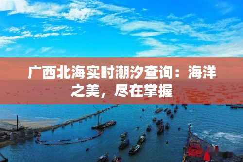 广西北海实时潮汐查询:海洋之美,尽在掌握