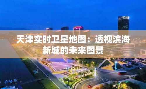 天津实时卫星地图：透视滨海新城的未来图景