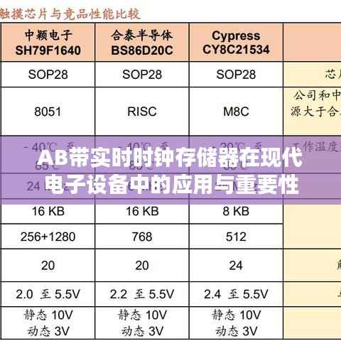 AB带实时时钟存储器在现代电子设备中的应用与重要性
