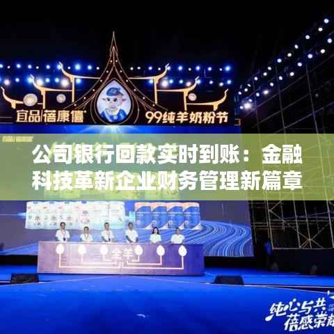 公司银行回款实时到账:金融科技革新企业财务管理新篇章