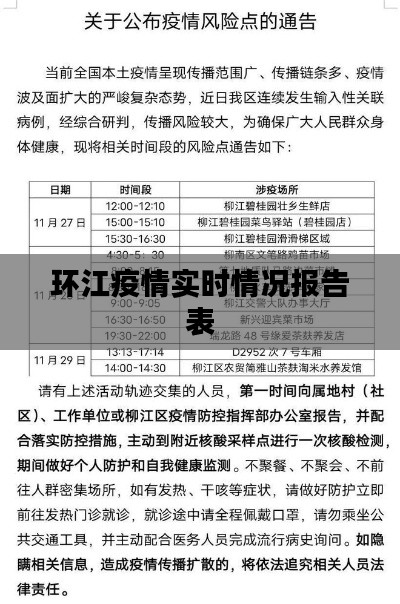 环江疫情实时情况报告表