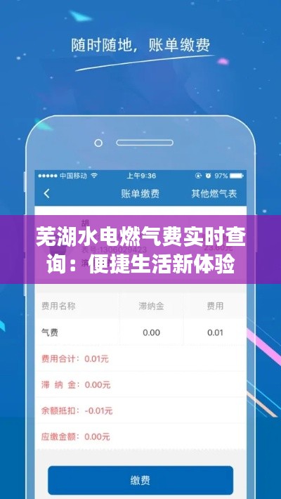 芜湖水电燃气费实时查询:便捷生活新体验
