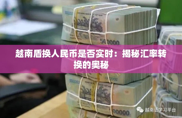 越南盾换人民币是否实时：揭秘汇率转换的奥秘