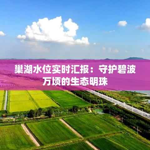 巢湖水位实时汇报:守护碧波万顷的生态明珠