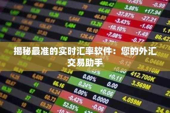 揭秘最准的实时汇率软件：您的外汇交易助手