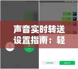 声音实时转送设置指南：轻松实现实时语音传输