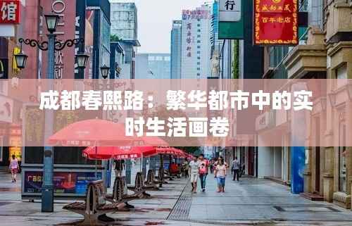 成都春熙路：繁华都市中的实时生活画卷