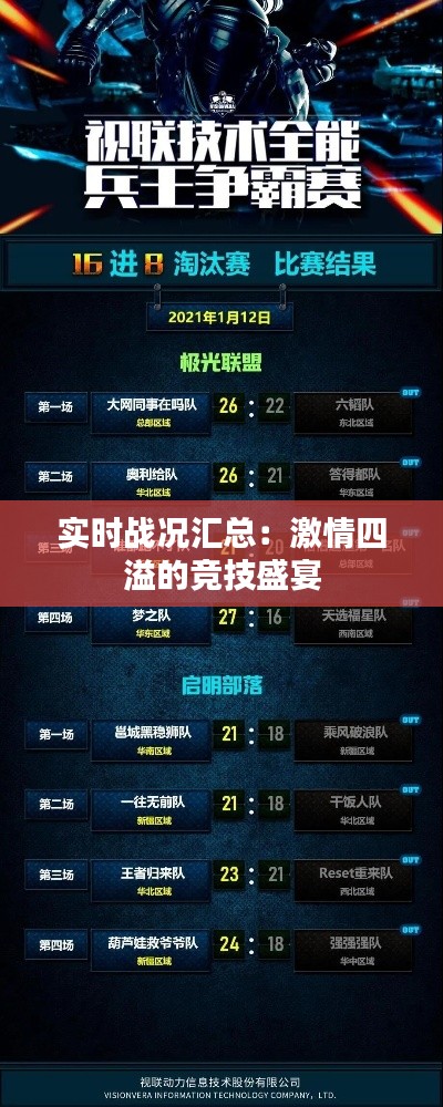 实时战况汇总：激情四溢的竞技盛宴