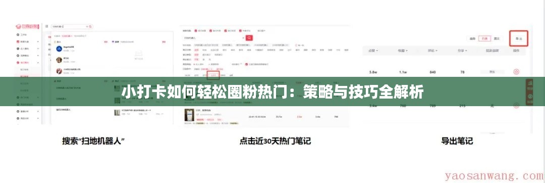 小打卡如何轻松圈粉热门：策略与技巧全解析