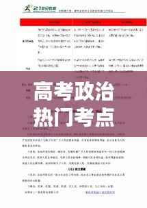 高考政治热门考点解析与备考策略
