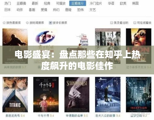 电影盛宴：盘点那些在知乎上热度飙升的电影佳作