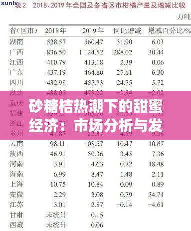 砂糖桔热潮下的甜蜜经济:市场分析与发展趋势