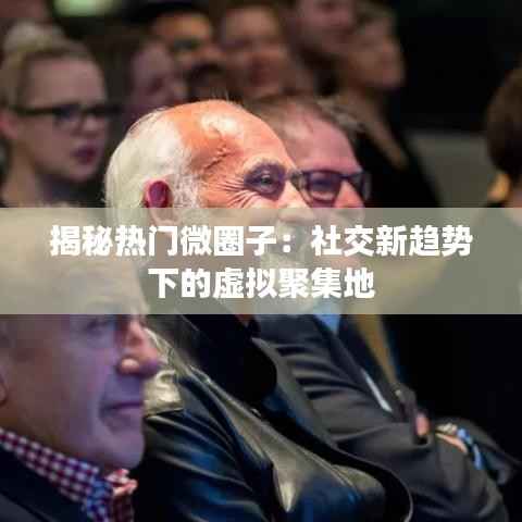 揭秘热门微圈子:社交新趋势下的虚拟聚集地